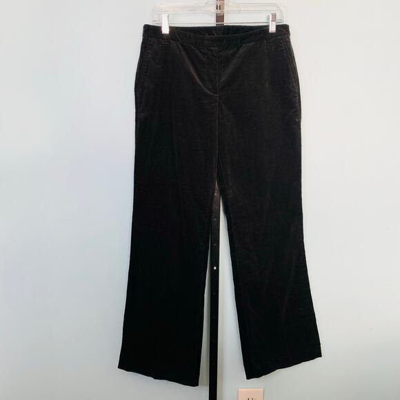 LOFT Marisa Black Corduroy Trousers Size 6 - Picture 2 of 9